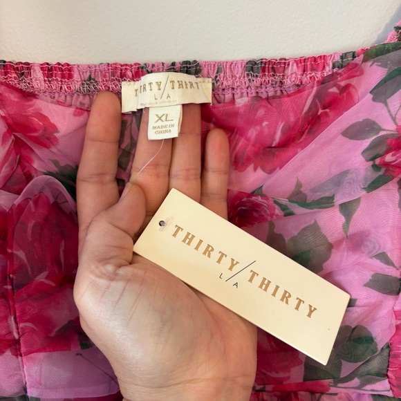 Thirty Thirty - Pink Floral Mini Dress - Picture 5 of 7